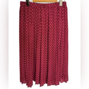Banana Republic Pink Pleated Midi Skirt Size XS